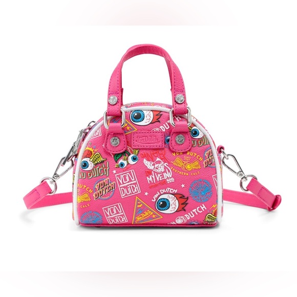 Von Dutch Handbags - NWT VON DUTCH MINI BOWLING BAG - HOT PINK JAX